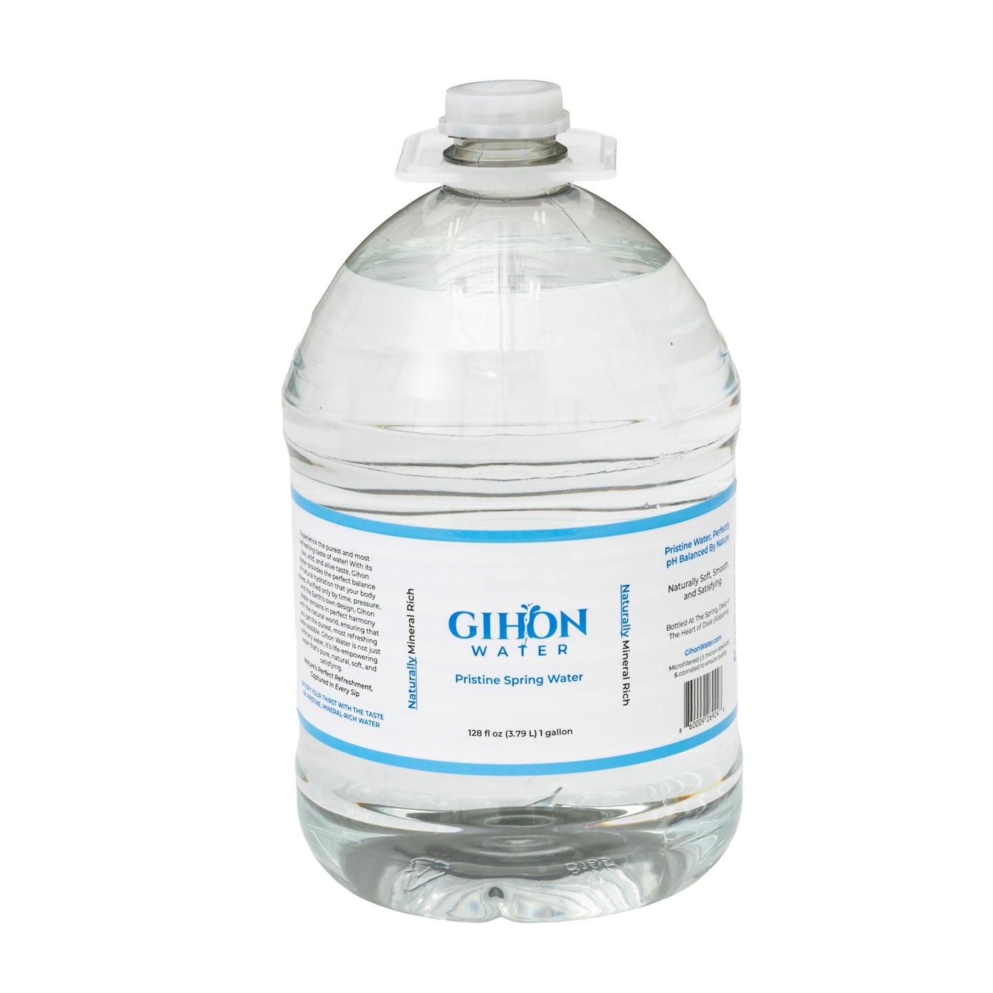 Natural Mineral Water - Gihon Water - 128 fl oz / 1 Gallon (4-Pack)